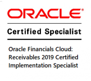 Oracle Finance Cloud Receivables 2019 Certified Implementation Specialist 